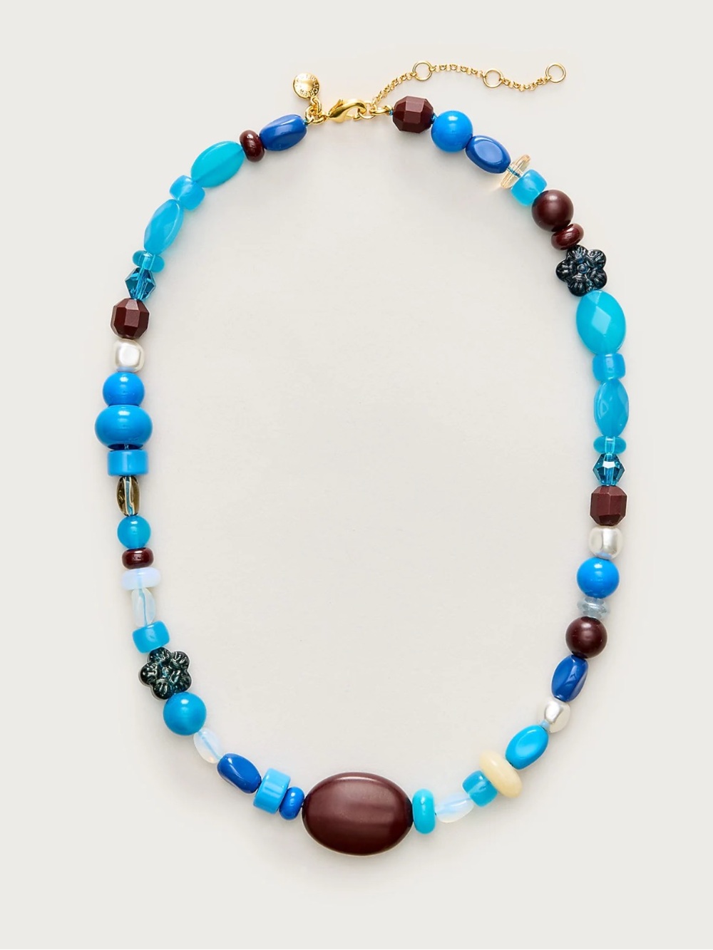 J. Crew bright horizon Mixed stone and bead necklace NWT